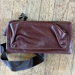 Men's Brown Leather Crossbody Bag